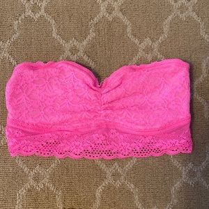 AERIE HOT PINK BANDEAU